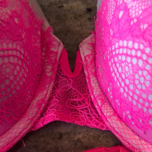 La Senza bubblegum pink & white strapless bra - Picture 6 of 7